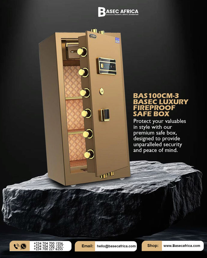 🔐 Why You Must Use the BASEC BAS100CM-3 Luxury Fireproof Safe Box