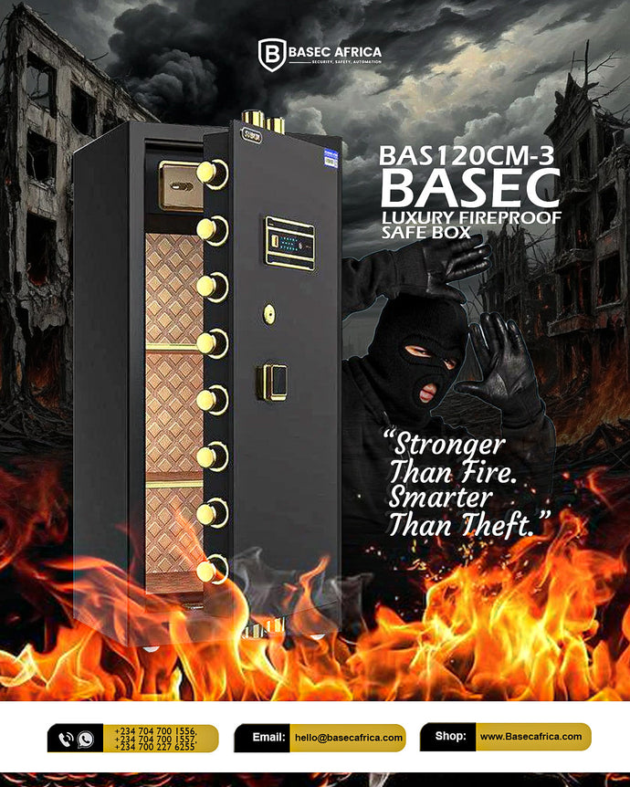 BAS120CM-3 BASEC Luxury Fireproof Safe Box – Ultimate Security Redefined