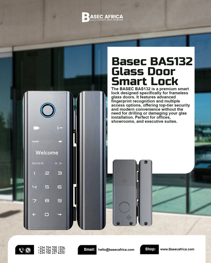 BASEC BAS132 Glass Door Smart Lock: