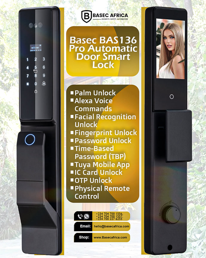 Basec BAS136 Pro Automatic Door Smart Lock – Redefining Security with Intelligent Innovation