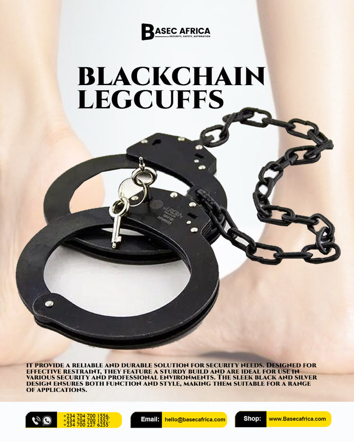 🔗 BASEC Blackchain Legcuffs: Where Tactical Strength Meets Professional Elegance