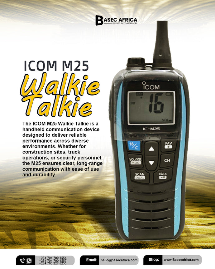 ICOM M25 Walkie Talkie – The Ultimate Marine & Industrial Communication Tool