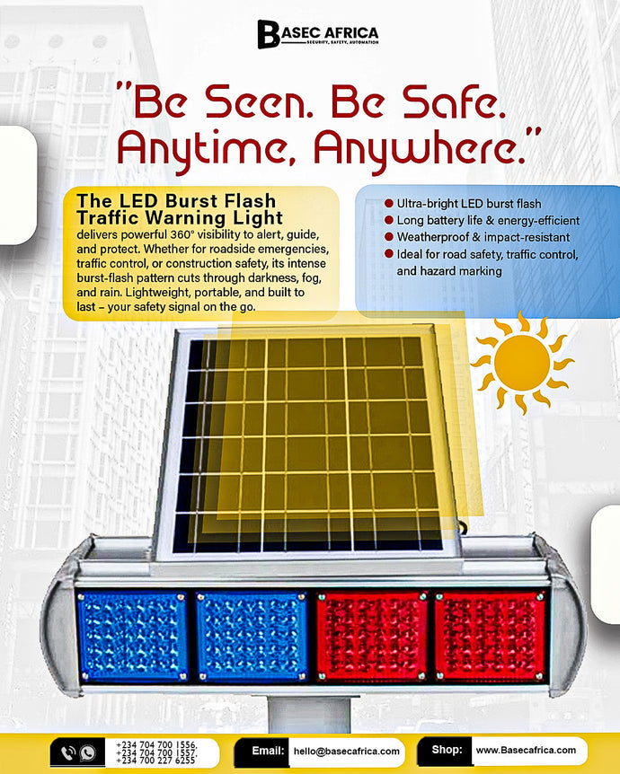 LED Burst Flash Traffic Warning Light – Ultimate 360° Visibility & Safety Solution