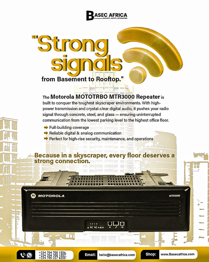Ensure Uninterrupted Communication with the Motorola MOTOTRBO MTR3000 Repeater