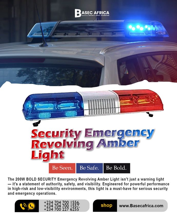 Advantages of the 200W BOLD SECURITY Emergency Revolving Amber Light