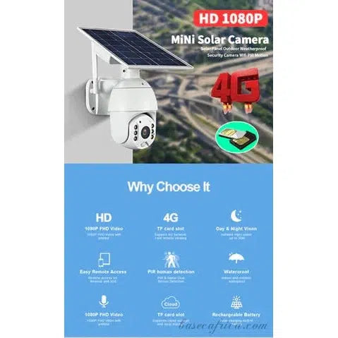 Standalone 360 Ubox Single Lens 4G Solar PTZ Camera