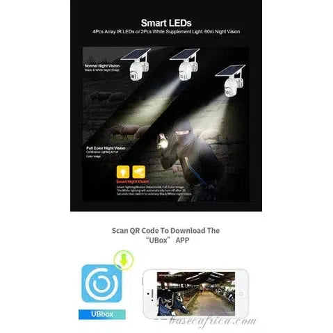 Standalone 360 Ubox Single Lens 4G Solar PTZ Camera