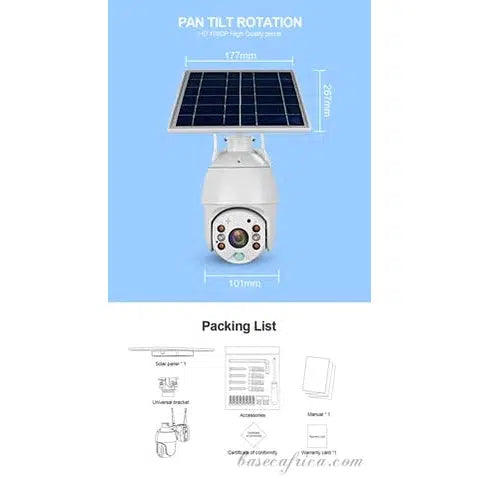 Standalone 360 Ubox Single Lens 4G Solar PTZ Camera