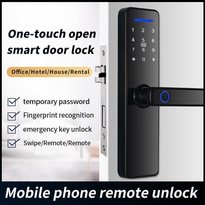 BAS121 SMART LOCK: CODE, BELL, BIOMETRIC, CARD, APP, KEY, WIFI