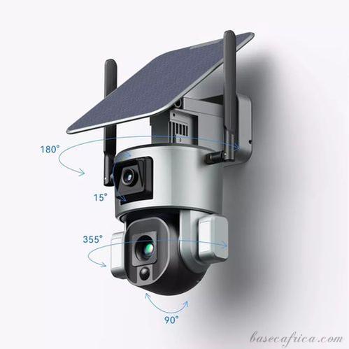 5MP Dual Lens 4G 360 WiFi Solar PTZ Camera