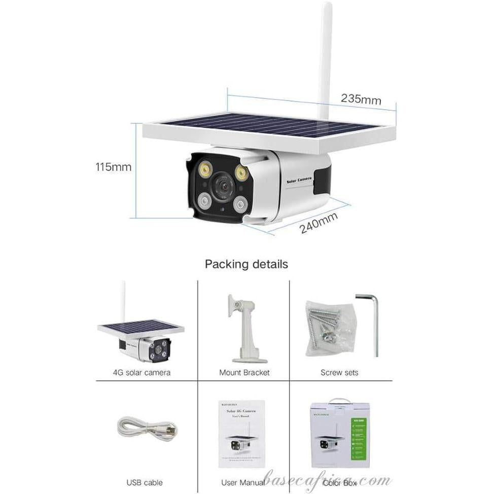 2MP 4G WiFi Solar Bullet Camera