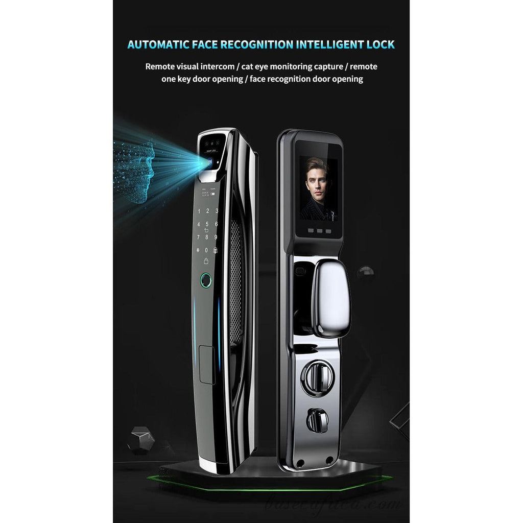 Basec BAS122 Smart Lock Key with Facial Recognition, Camera, Fingerprint, Etc
