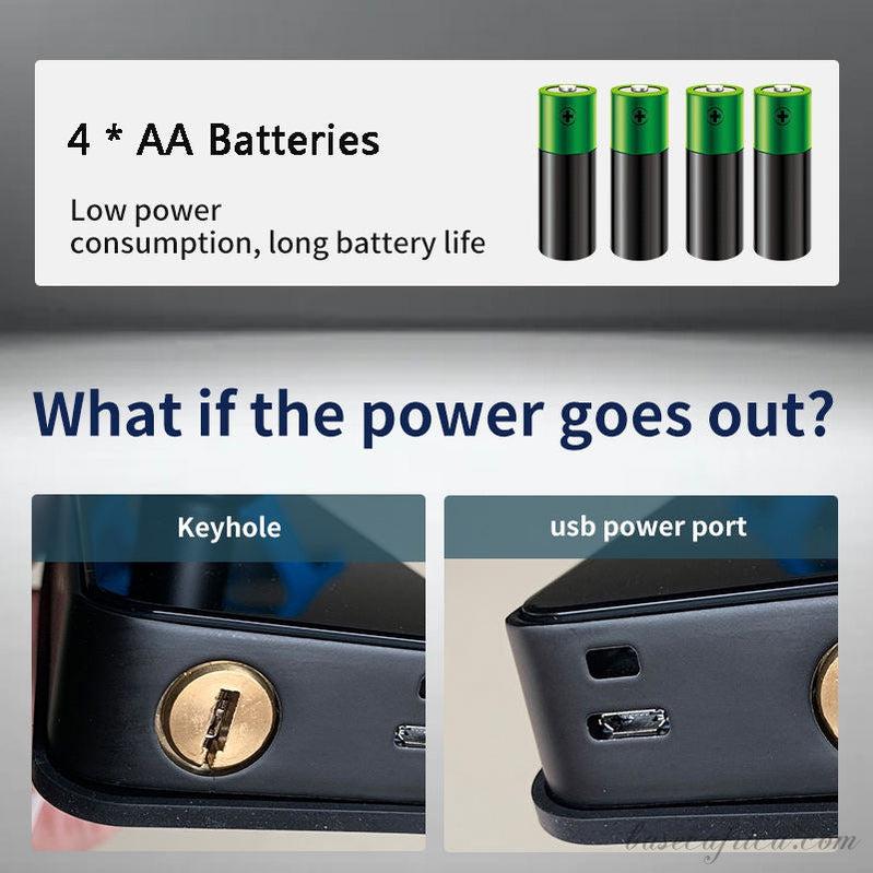 Basec BAS124 Smart Lock With Password, Wifi, Fingerprint, Tuya App, Etc