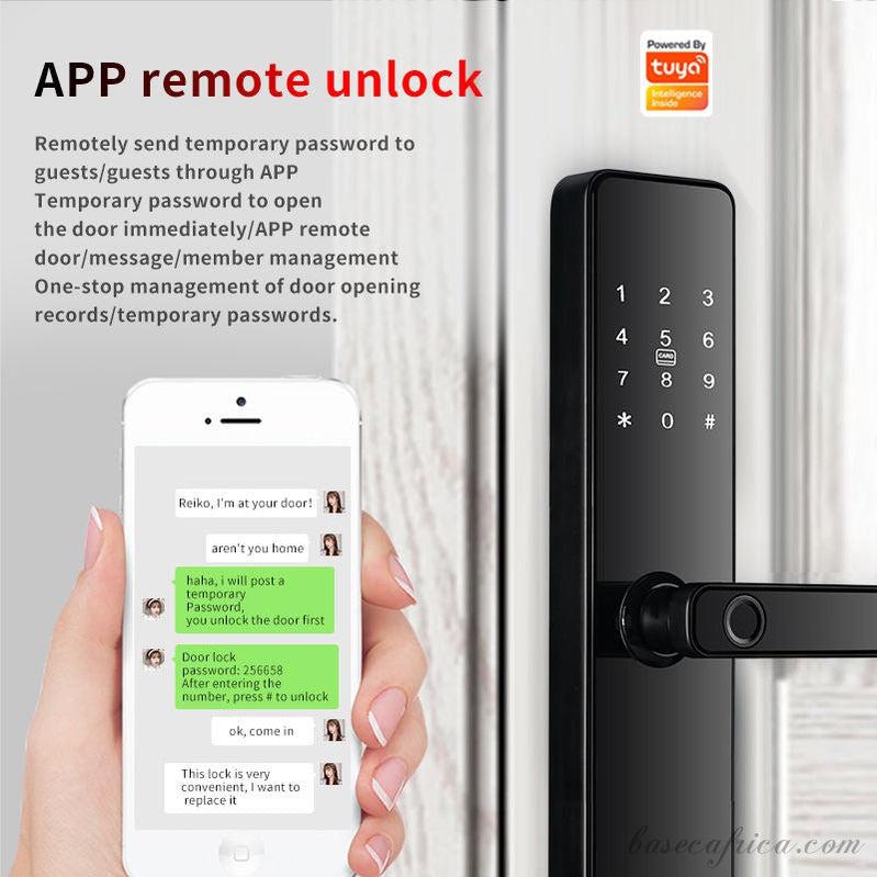 Basec BAS124 Smart Lock With Password, Wifi, Fingerprint, Tuya App, Etc