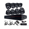 8PCS 5MP Hybrid Indoor Camera Surveillance Kit - Complete Setup with DVR, Storage, and Accessories