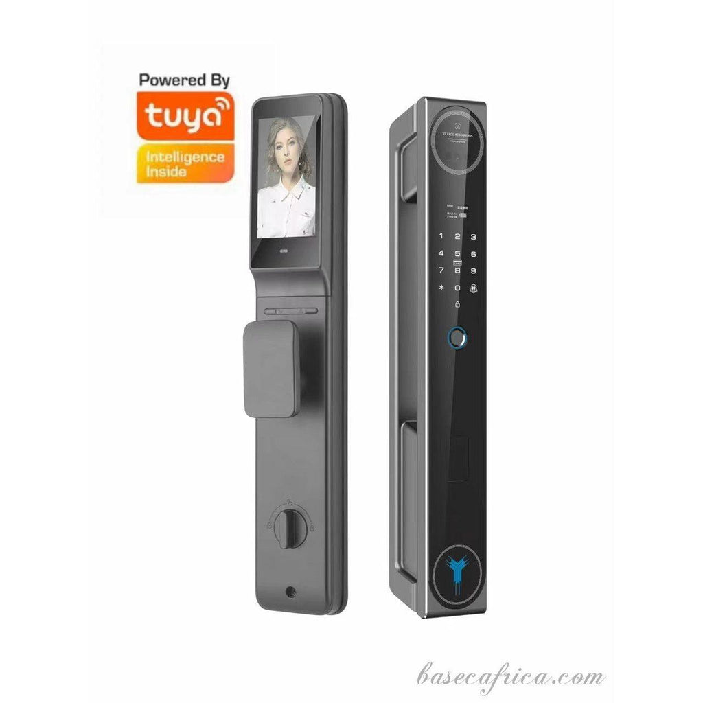 BAS156 Basec Israeli Smart Lock: Face ID, Fingerprint, Tuya App, Password, and more.
