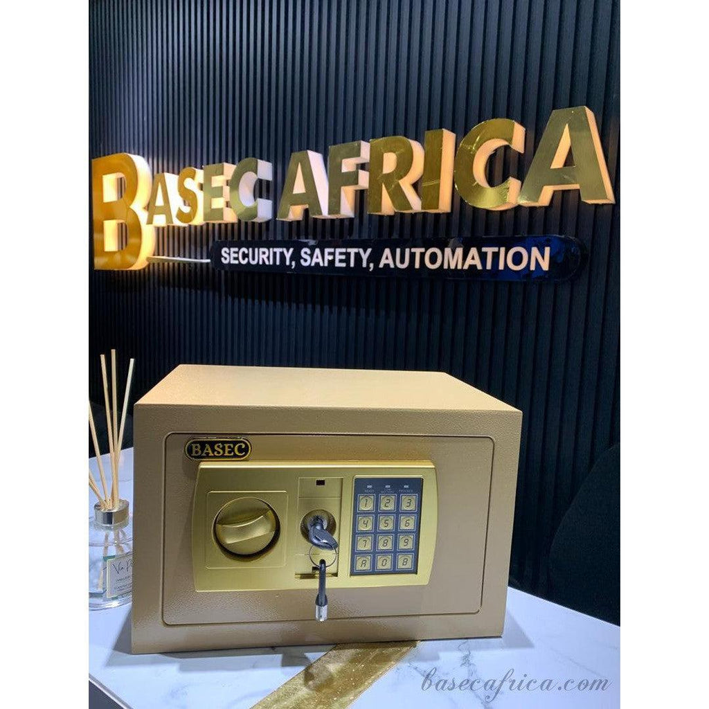 BAS20CM-2 Basec Luxury Mini Fireproof Safe Box With Password and Manual Key Unlock