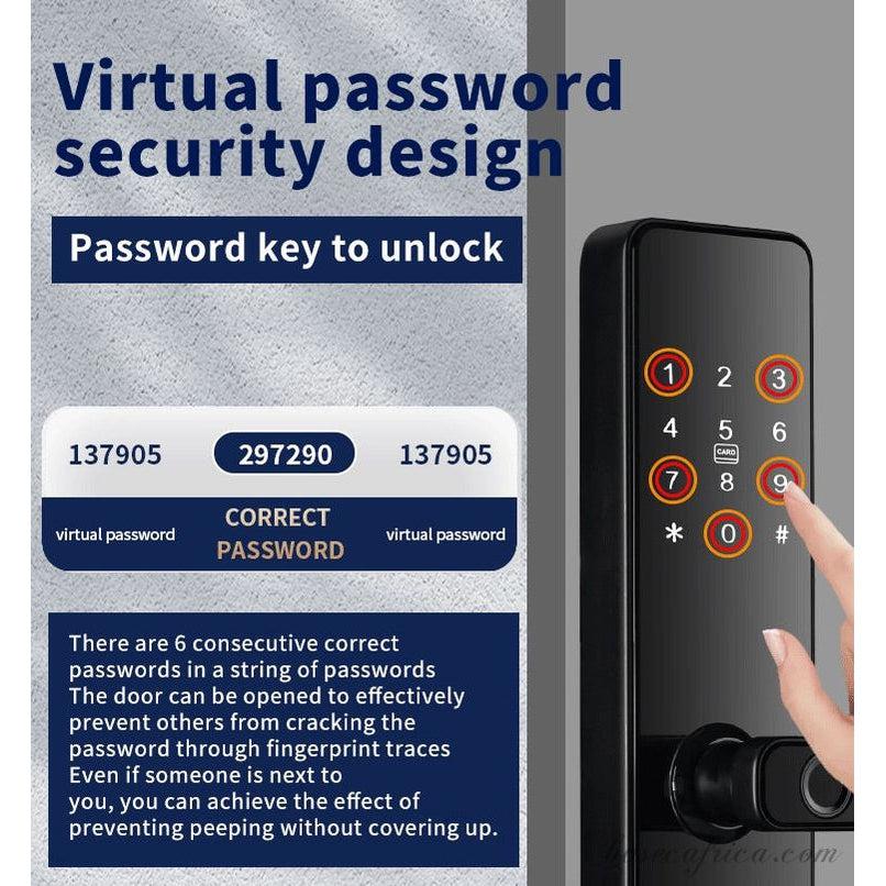 Basec BAS124 Smart Lock With Password, Wifi, Fingerprint, Tuya App, Etc