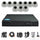10PCS 5MP Hybrid Indoor Camera Surveillance Kit - Complete Setup with DVR, Storage, and Accessories