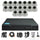 17PCS 5MP Hybrid Indoor Camera Surveillance Kit - Complete Setup with DVR, Storage, and Accessories