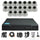 18PCS 5MP Hybrid Indoor Camera Surveillance Kit - Complete Setup with DVR, Storage, and Accessories