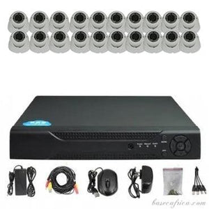 20PCS 5MP Hybrid Indoor Camera Surveillance Kit - Complete Setup with DVR, Storage, and Accessories