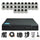 24PCS 5MP Hybrid Indoor Camera Surveillance Kit - Complete Setup with DVR, Storage, and Accessories
