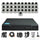 31 PCS 5MP Hybrid Indoor Camera Surveillance Kit - Complete Setup with DVR, Storage, and Accessories