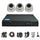3PCS 5MP Hybrid Indoor Camera Surveillance Kit - Complete Setup with DVR, Storage, and Accessories