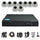 9PCS 5MP Hybrid Indoor Camera Surveillance Kit - Complete Setup with DVR, Storage, and Accessories