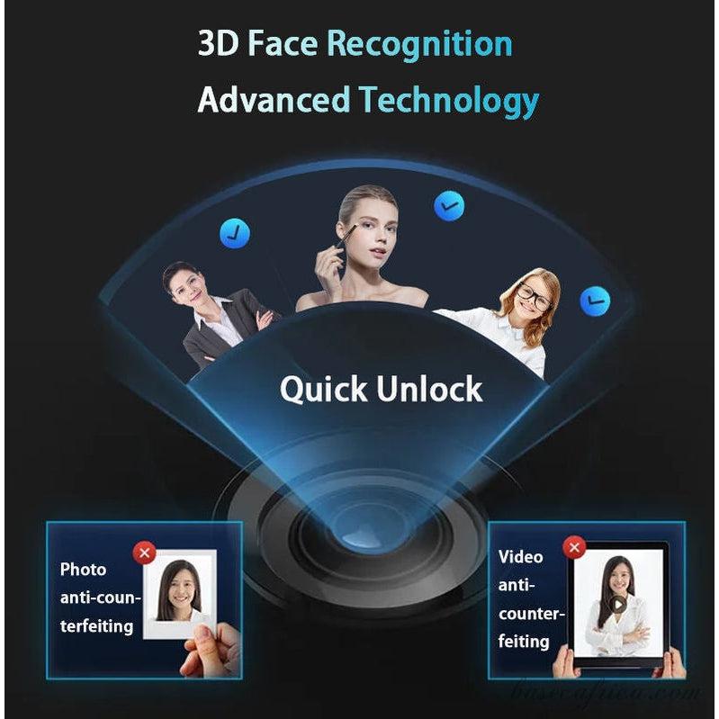 Basec BAS122 Smart Lock Key with Facial Recognition, Camera, Fingerprint, Etc