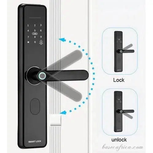 Basec BAS124 Smart Lock With Password, Wifi, Fingerprint, Tuya App, Etc