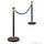 Basec BAS-SPBM Black Stainless Steel Stanchion –Manual, 2 Poles