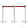 Basec BAS-SPS Silver Stainless Steel Stanchion –Isolated, 3Poles