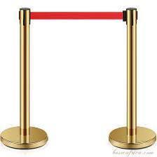 Basec BAS-SPG Gold Stainless Steel Stanchion –Isolated, 2Poles