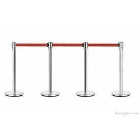 Basec BAS-SPS Silver Stainless Steel Stanchion –Isolated, 4Poles