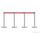 Basec BAS-SPS Silver Stainless Steel Stanchion –Isolated, 4Poles
