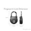 Smart Padlock with Fingerprint and Tuya App. IP56 Waterproof BAS112PL Lock