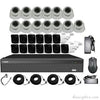 13 PCS 5MP Hybrid Indoor/Outdoor Camera Surveillance Kit - Complete Setup with DVR, Storage, and Accessories