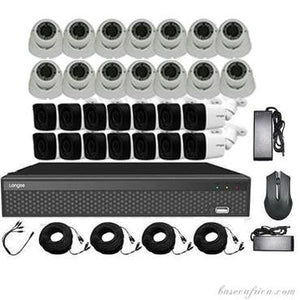 28-Camera 2MP Hikvision CCTV System (14 Indoor + 14 Outdoor Cameras)