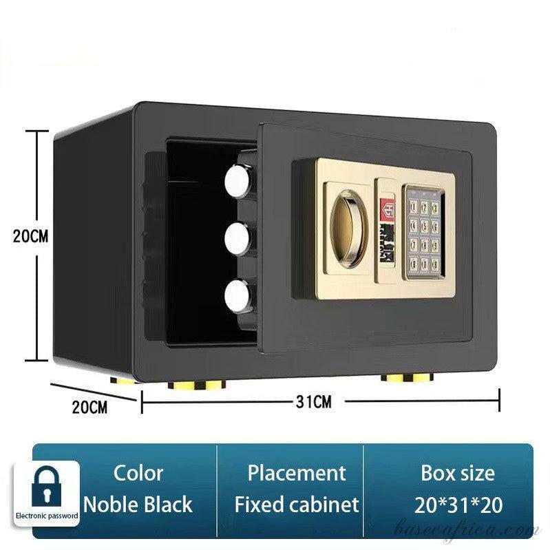 BAS20CM-2 Basec Luxury Mini Fireproof Safe Box With Password and Manual Key Unlock