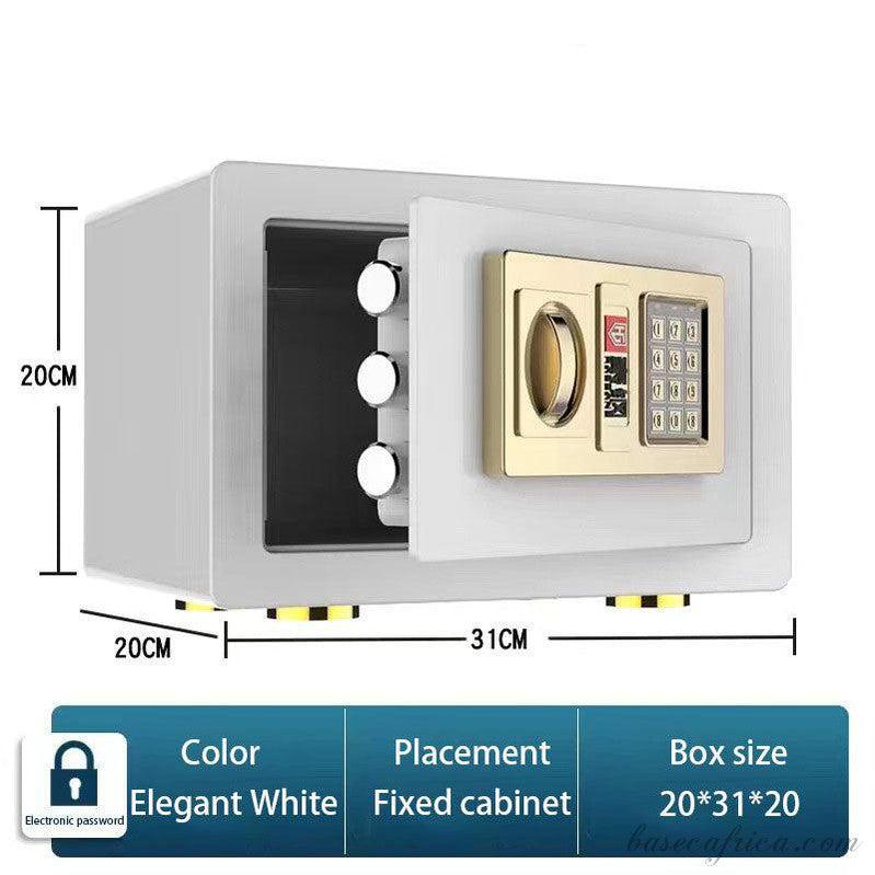 BAS20CM-2 Basec Luxury Mini Fireproof Safe Box With Password and Manual Key Unlock