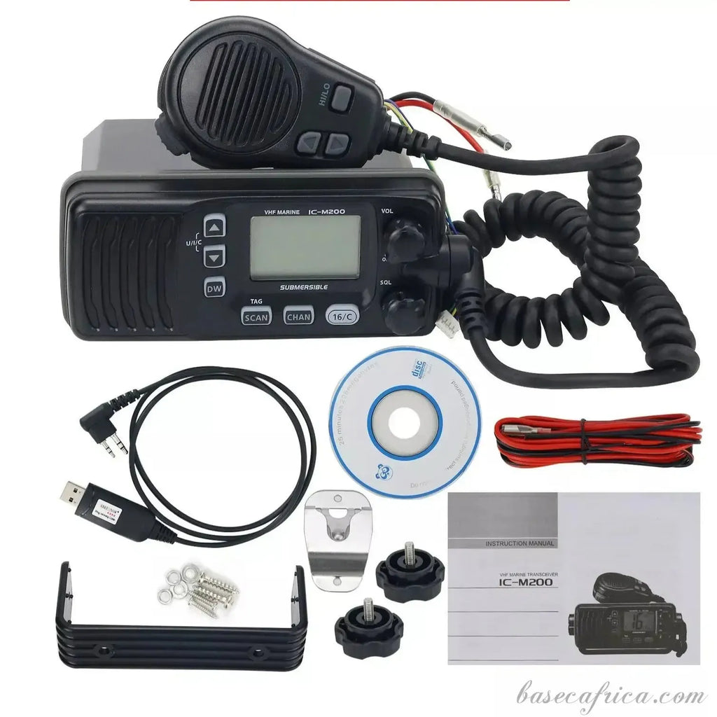 ICOM IC-M200 Base – 25W Waterproof VHF Marine Two-Way Radio