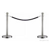 Basec BAS-SPSM Silver Stainless Steel Stanchion –Manual, 2 Poles