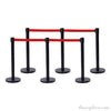 Basec BAS-SPB Black Stainless Steel Stanchion –Isolated, 3Poles