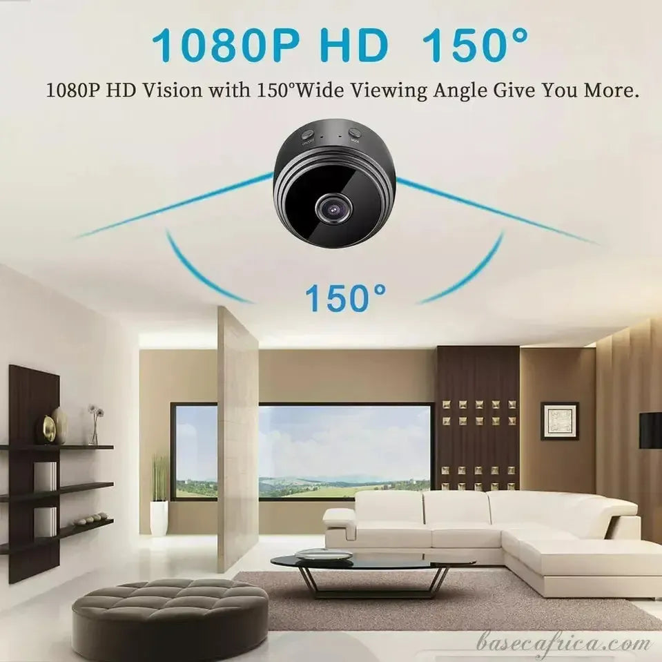 A9 Smart Mini WiFi Spy Camera – 1080P HD Wireless Security with Audio & Live Feed