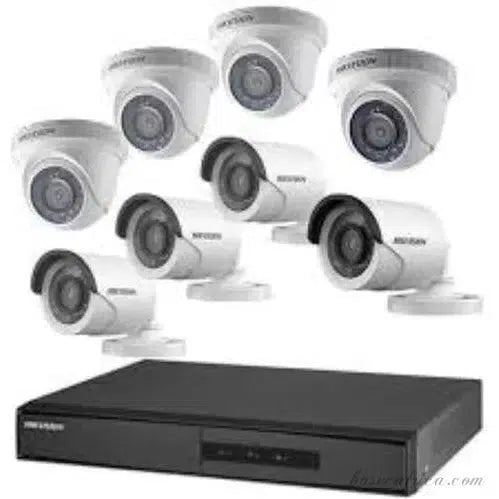 8 Channel Hikvision 2MP 1080P CCTV Camera With Installation Kits (Indoor And Outdoor)
