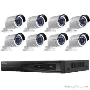 Hikvision 8-Channel 2MP 1080p Outdoor CCTV Camera Kit with Installation