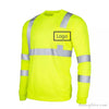 Breathable Construction Long Sleeve Pullover High Visibility Reflective Shirt