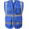 High Visibility Reflective Safety Vest With Functional Pockets